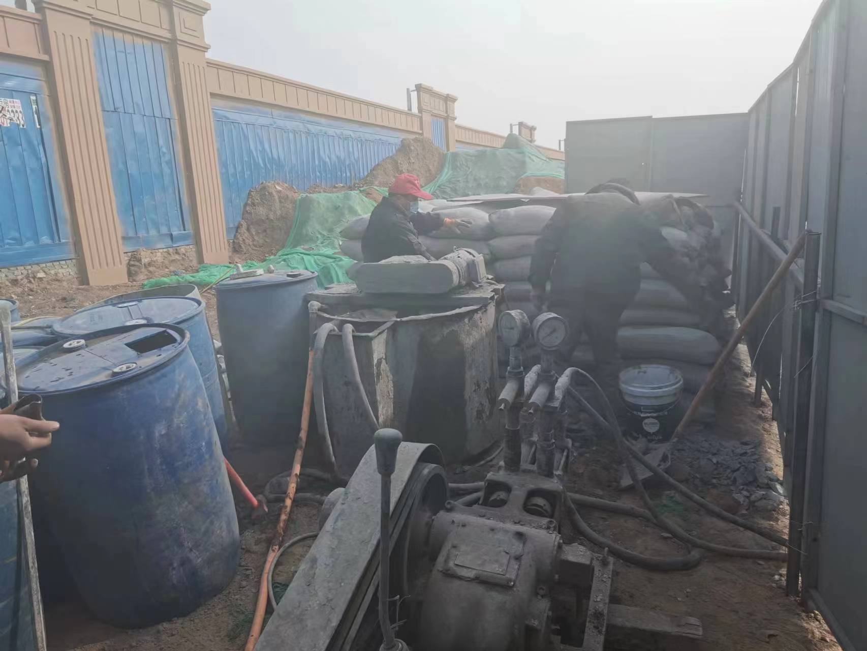 汶川房屋下沉注浆